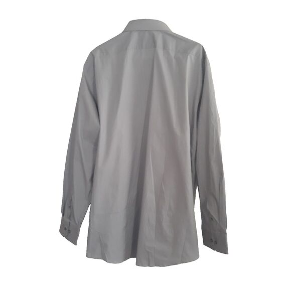 MERONA Button Up Slim Fit Shirt Men Gray XXL Gray Long Sleeve NWT - Picture 2 of 12